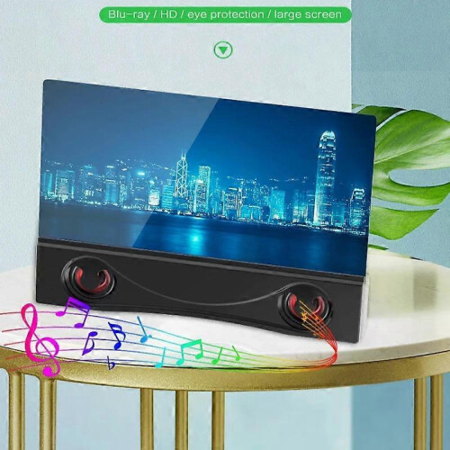 F12 UK 3D Mobile Phone Screen Magnifier Bluetooth Stereo Speaker HD Video Amplifier 1