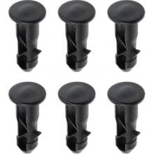 3 Pairs Hinge Bolts Hinge Pins for Trash Can Lid Bins To Fit 240/120/100/60l Outdoor Dustbins, 65mm X 18mm, Black Plastic