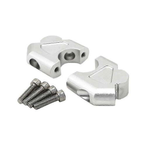 F800GT F800GS Adventure 2014-2018 Motorcycle Handlebar Riser - Silver 2
