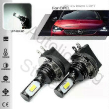 2PCS H11B H9B H8B LED Headlight Bulbs Compatible with 2011-2014 Opel Corsa D Low Beam 6500K White Canbus CSP 1400LM