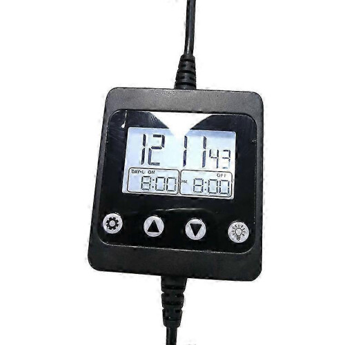 Smart LED Aquarium Light Controller with LCD Display - Dimmable & Programmable for Fish Tanks