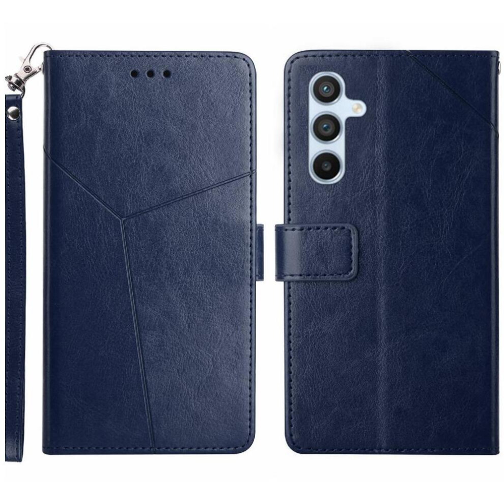 (Blue) Case For Samsung Galaxy S25 Fe Leather Wallet Flip Cover Book Folding Kickstand-Durable Shockproof Tpu Shell Blue 764563637454