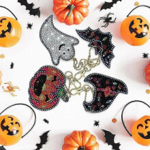 DIY Keychain Diamond Drawing Christmas Gift Diamond Sticker Embroidery Double -sided Drill Acrylic K