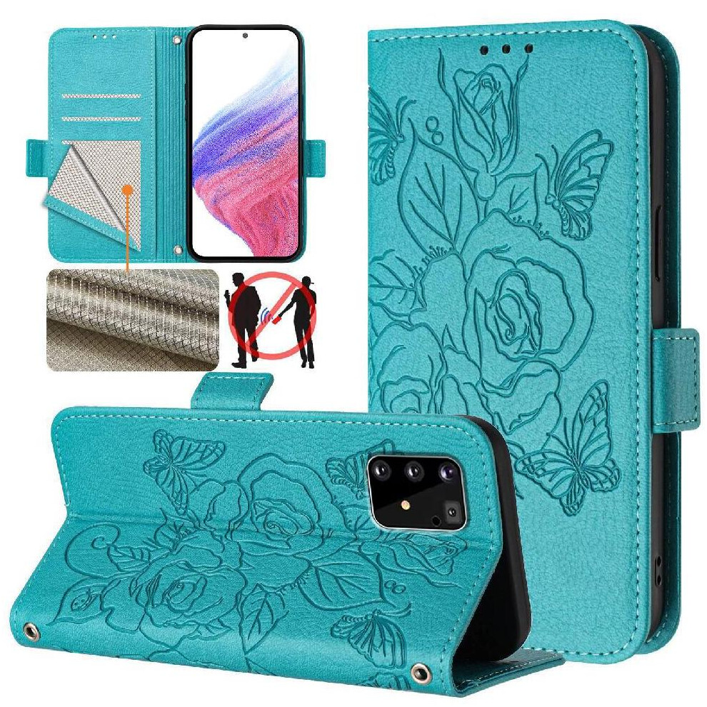 (Light ) Case For Samsung Galaxy S10 Lite With Credit Card Slot Magnetic Wallet Pu Leather Blue 764563638857
