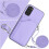 (Light Violet) Compatible Case for Samsung Galaxy S20 Fe Accurate Incision Unique High Quality Kickstand Function 2