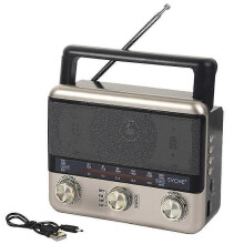 Easy-To-Use Interface Portable Radio, Large Dial, Am Fm, Ac Powered, Battery Operated, Digital Tuner, Afc, Headphone Compatible, Portable Radio With