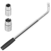 Heavy Duty Tire Wrench, Auto Car Crv Lug Wrench, Variable Length for Maximum Leverage, Precision Constructed Chrome Vanadium Steel Tool, Convenient