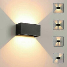 LED Wall Sconce, High-quality Materials, Outdoor Wall Light with Large Light Area, Aluminium Modern Exterior Light Perfect for Various Decoration
