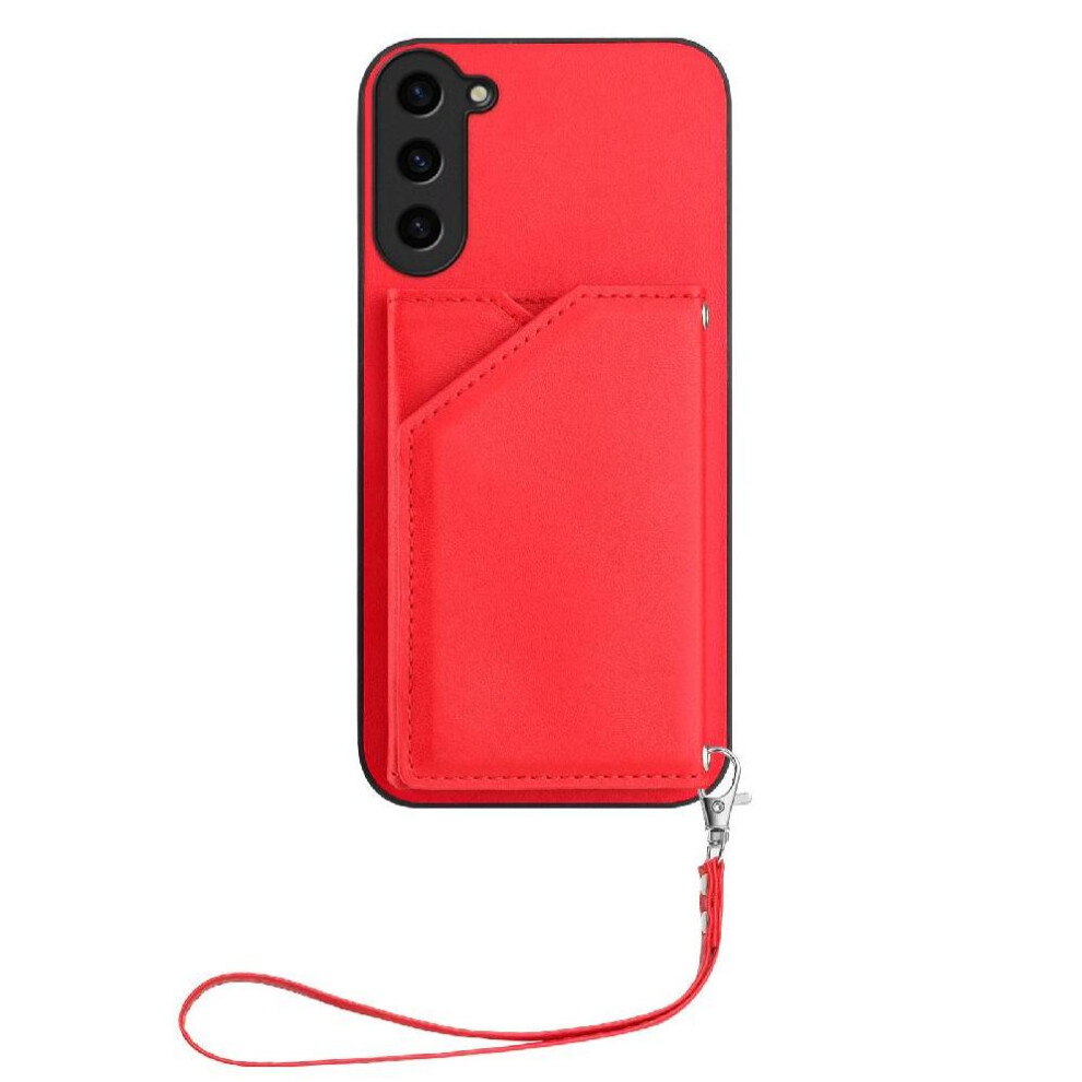Photos - Case  Compatible  for Samsung Galaxy S23 Fe Accurate Incision Kickstand Function High Quality Unique(Red)