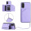 (Light Violet) Compatible Case for Samsung Galaxy S20 Fe Accurate Incision Kickstand Function Unique High Quality 2
