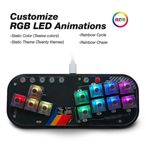 For Gaming Keyboard Fighting Gamepad Arcade Joystick for Pc/android/ps3//switch with Turbo 1