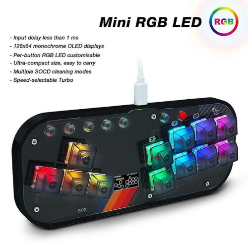 For Gaming Keyboard Fighting Gamepad Arcade Joystick for Pc/android/ps3//switch with Turbo 2