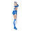 (Blue, L) Kitana MK9 Cosplay Costume – Blue Bikini Combat Set 4