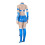 (Blue, M) Kitana MK9 Cosplay Costume – Blue Bikini Combat Set 5