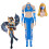 (Blue, S) Kitana MK9 Cosplay Costume – Blue Bikini Combat Set 2