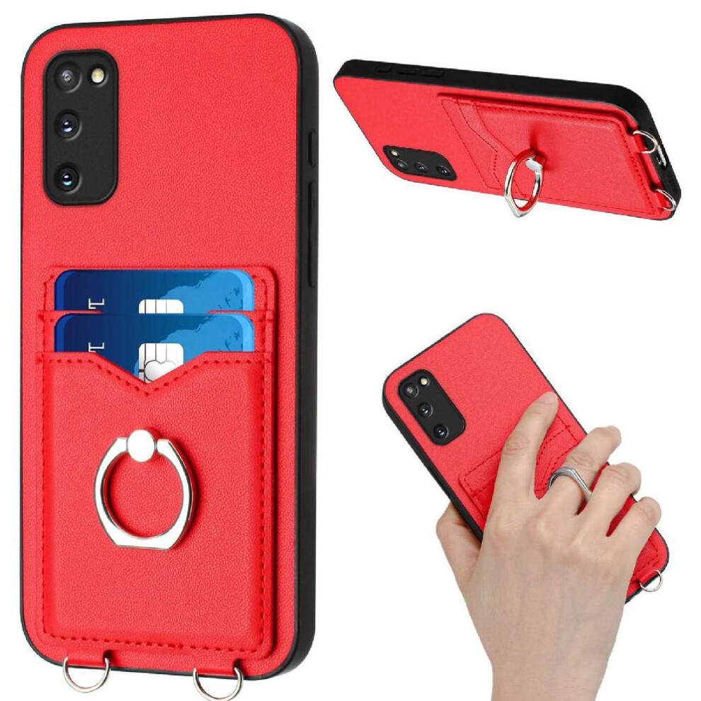 (Red) Compatible With Samsung Galaxy S20 Fe Case Kickstand Function Unique High Quality Accurate Incision Red 764563646968