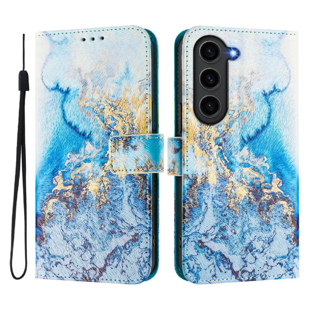(C1 ) Case For Samsung Galaxy S23 Plus Flip Leather Wallet Wrist Strap Pattern Magnetic Closure 764563647392