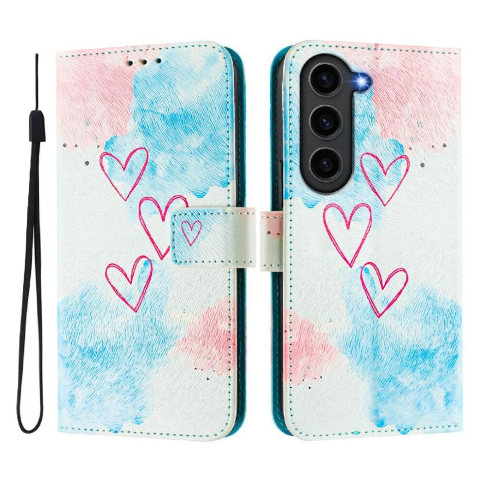 (C6) Case For Samsung Galaxy S23 Fe Pattern Magnetic Closure Wrist Strap Flip Leather Wallet 764563647507