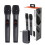 Wireless Two Microphone System with Dual-Channel Receiver, Microphone for Karaoke, Party Singing, DJ 6