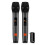 Wireless Two Microphone System with Dual-Channel Receiver, Microphone for Karaoke, Party Singing, DJ 1