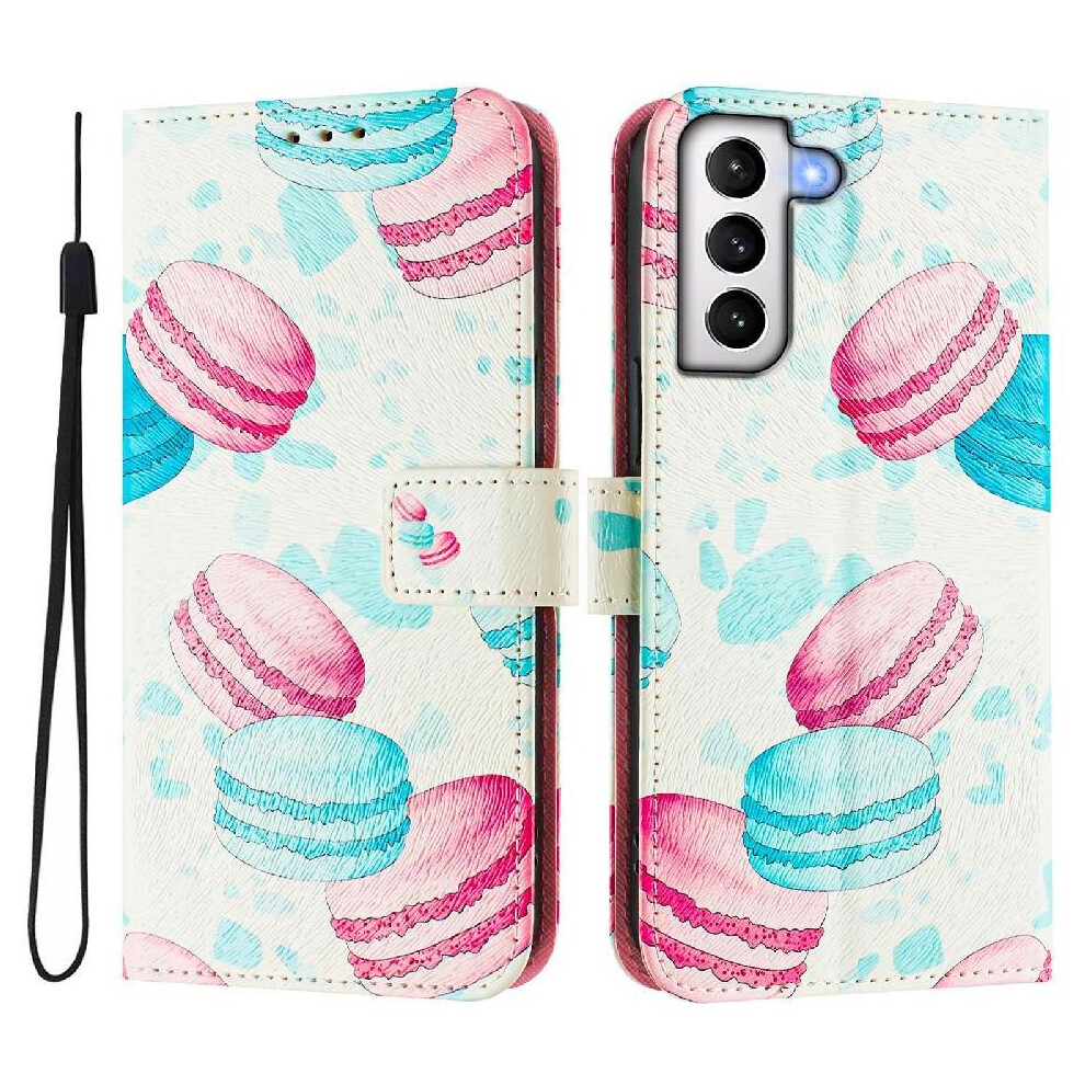 (C5 ) Case For Samsung Galaxy S21 Plus Wrist Strap Pattern Magnetic Closure Flip Leather Wallet 764563647859
