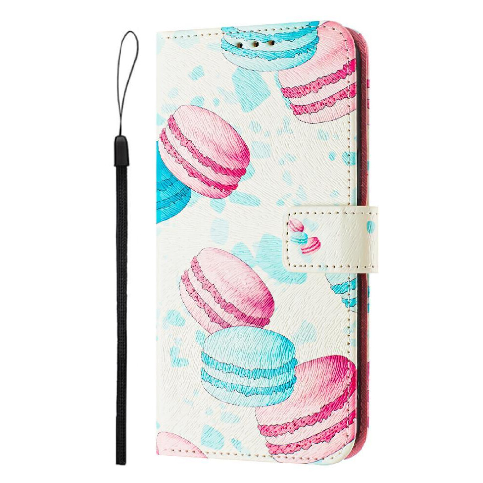 (C5 ) Case For Samsung Galaxy S21 Fe Pattern Magnetic Closure Flip Leather Wallet Wrist Strap 764563647910