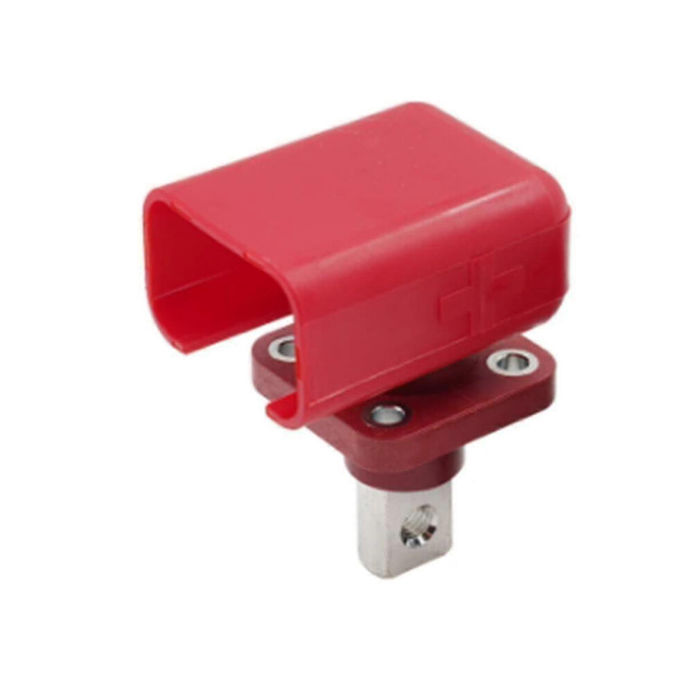 (As show, One size) 1pc 120a Red And Black Through-wall Terminal Energy Storage Terminal Copper Terminal Connector M6 T-image-OPC-PHP5FKX-NEW