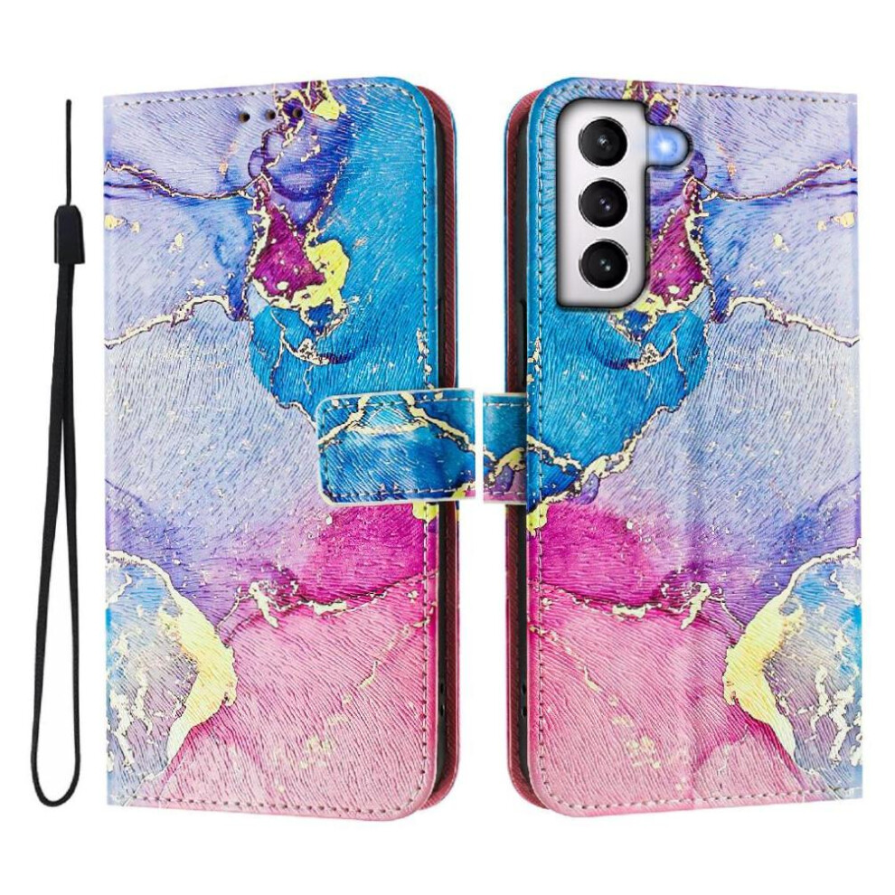 (C2) Case For Samsung Galaxy S21 Flip Leather Wallet Pattern Magnetic Closure Wrist Strap 764563647941