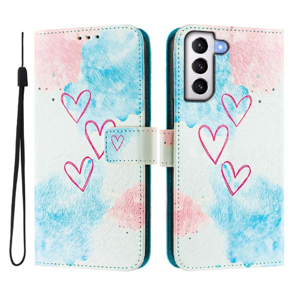 (C6) Case For Samsung Galaxy S21 Flip Leather Wallet Pattern Magnetic Closure Wrist Strap 764563647989