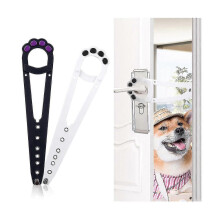 (As show, One size) 2 Pack Adjustable Pet Door To Keep Dog Out Of Pet Litter Boxes And Food,flex Latch Strap White