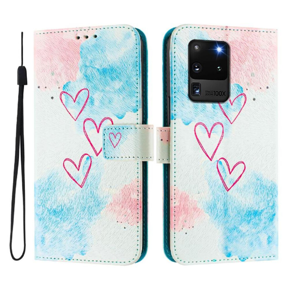 (C6) Case For Samsung Galaxy S20 Ultra Flip Leather Wallet Pattern Magnetic Closure Wrist Strap 764563648047