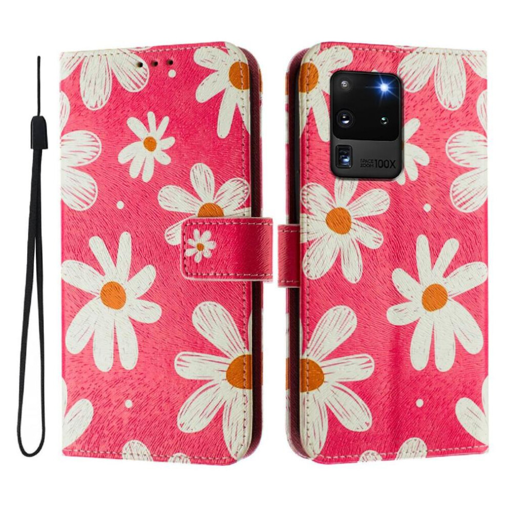 (Ohter) Case For Samsung Galaxy S20 Ultra Flip Leather Wallet Pattern Magnetic Closure Wrist Strap 764563648023