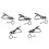 (As show, One size) 5 Pcs Ring Mini 7.5 Mm Microphone Clip Holder Tie Clip Clip Practical (black) 1
