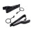 (As show, One size) 5 Pcs Ring Mini 7.5 Mm Microphone Clip Holder Tie Clip Clip Practical (black) 2