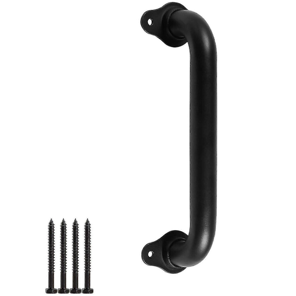 (As Show, One Size) 10 Inch Metal Industrial Pipe Wall Handrail - Pipe Barn Door Pull Handle, Staircase Steps Handrail 5022564528177