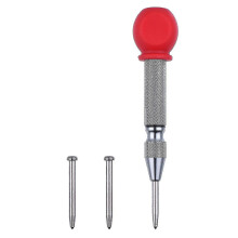 (As show, One size) 5 Inch Automatic Center Hole Punch Marker Scriber Window Puncher Breaker Tool With Cushion Cap And