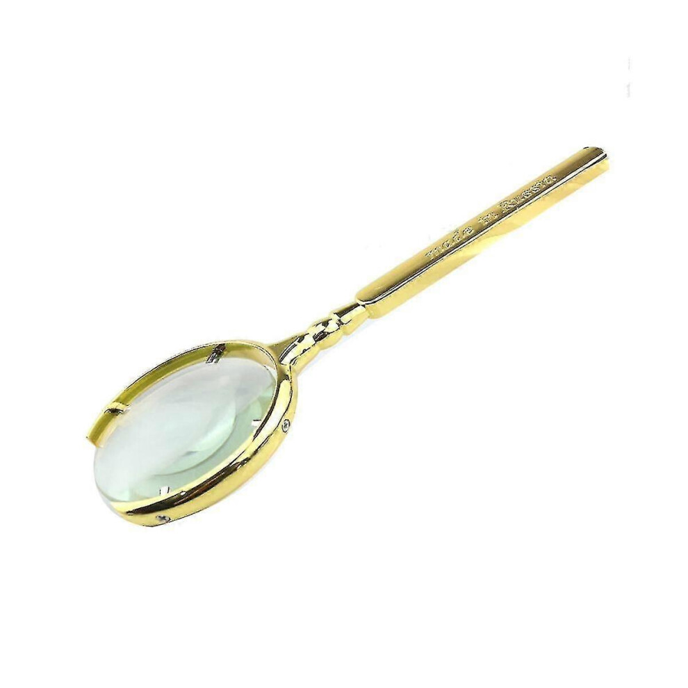 Furtalk (As Show, One Size) 10X Vintage Reading Magnifier Hand- Magnifying Glass With Optical Glass Magnifying Glass Lens Magni