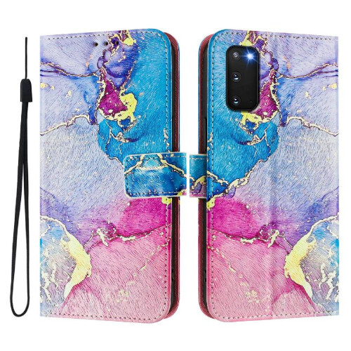 (C2) Case for Samsung Galaxy S20 Fe Pattern Magnetic Closure Wrist Strap Flip Leather Wallet