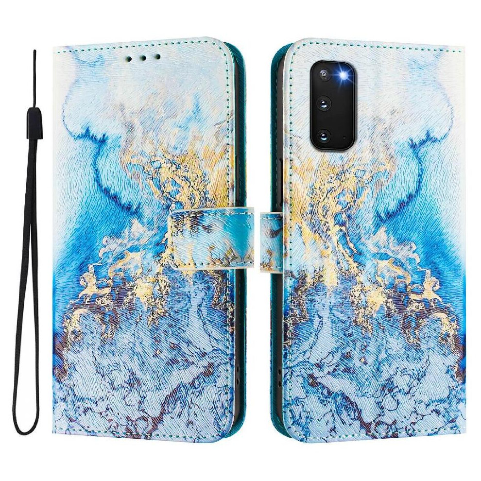 (C1 ) Case For Samsung Galaxy S20 Fe Pattern Magnetic Closure Wrist Strap Flip Leather Wallet 764563648115