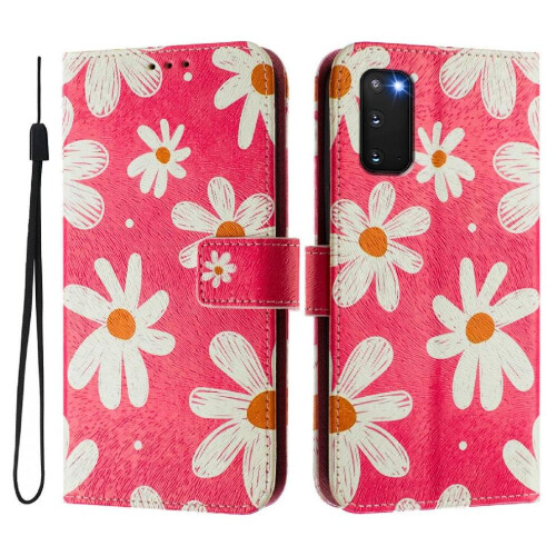 (ohter) Case for Samsung Galaxy S20 Fe Pattern Magnetic Closure Wrist Strap Flip Leather Wallet 1