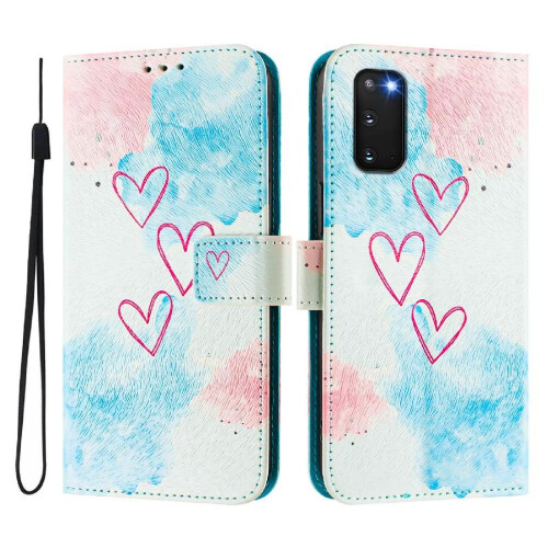 (C6) Case for Samsung Galaxy S20 Fe Pattern Magnetic Closure Wrist Strap Flip Leather Wallet