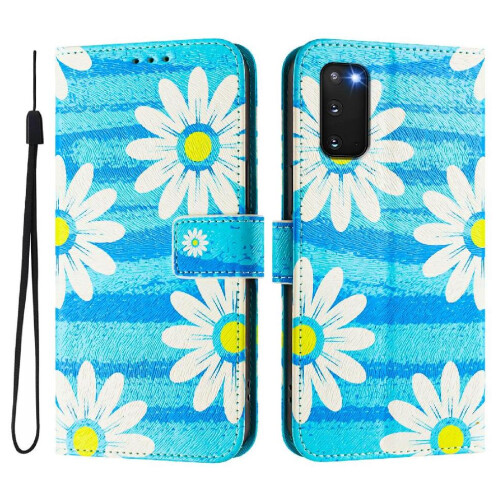 (c3 ) Case for Samsung Galaxy S20 Fe Pattern Magnetic Closure Wrist Strap Flip Leather Wallet
