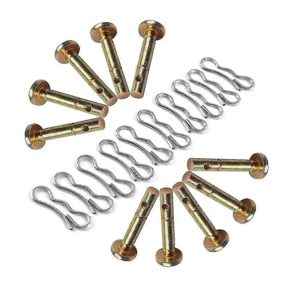 (As Show, One Size) 10 Pcs Shear Pins + 10 Pcs Cotters Pins For Snowblower- 738-04124 And 714-04040 Replacement For Sno 5022564527729