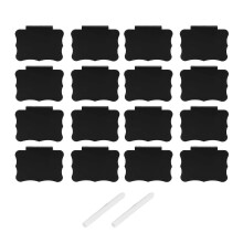 (As show, One size) 16pcs Plastic Basket Bin Label Clip On Removable Label Kitchen Pantry Basket Label Clip With 2 Pcs