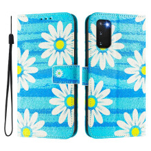 (c3 ) Case for Samsung Galaxy S20 Flip Leather Wallet Wrist Strap Pattern Magnetic Closure