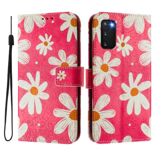 (ohter) Case for Samsung Galaxy S20 Flip Leather Wallet Wrist Strap Pattern Magnetic Closure
