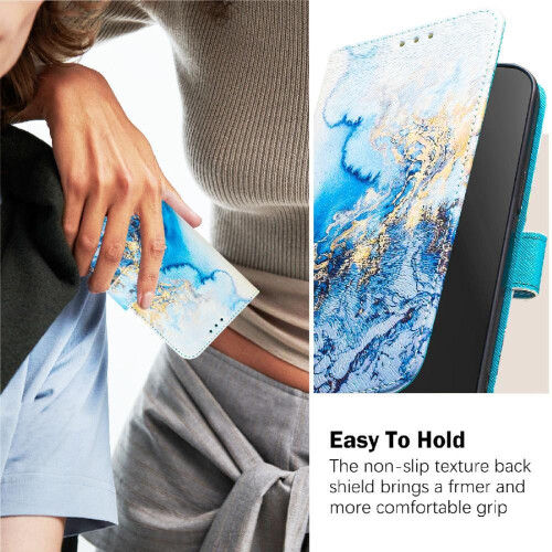 (C1 ) Case for Samsung Galaxy S20 Flip Leather Wallet Wrist Strap Pattern Magnetic Closure 2