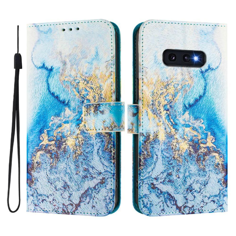 (C1 ) Case For Samsung Galaxy S10e Wrist Strap Flip Leather Wallet Pattern Magnetic Closure 764563648238