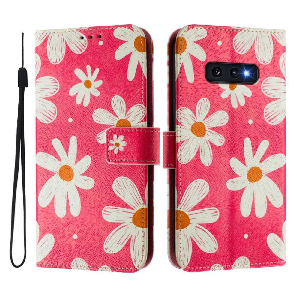 (Ohter) Case For Samsung Galaxy S10e Wrist Strap Flip Leather Wallet Pattern Magnetic Closure 764563648269