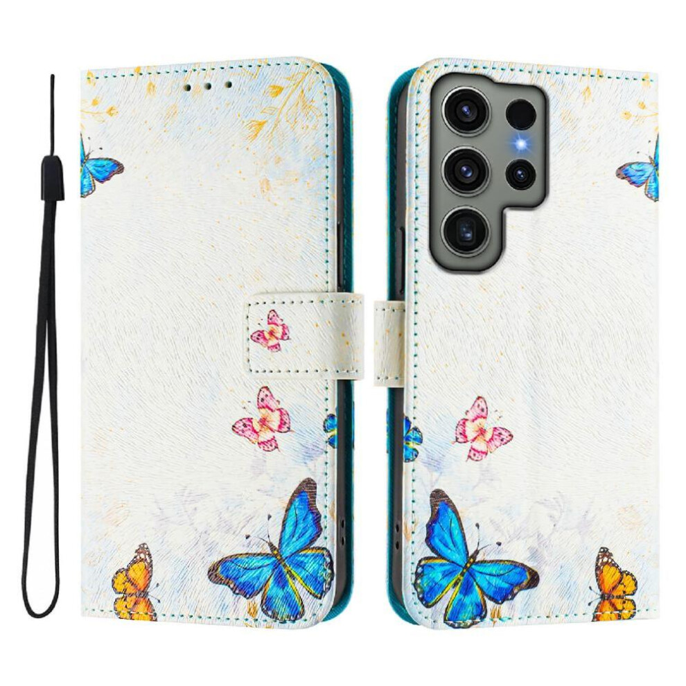 (Ohter) Case For Samsung Galaxy S23 Ultra 5G Pattern Flip Cover Wallet Pu Leather With Credit Slot 764563648504